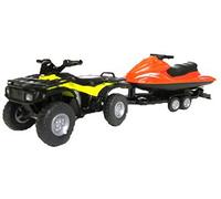 siku 2314, Quad with Trailer and Jet-Ski, 1:50, Metal,Plastic, Yellow,Red, Detachable trailer, Floating jet-ski
