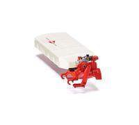 siku 2456, Kuhn Rear Disc Mower, 1:32, Metal/Plastic, White/Red, Com (US IMPORT)