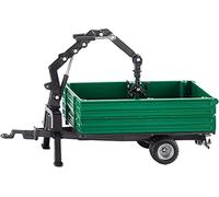 Siku 2896, Oehler Combination Trailer, 1:32, Metal,Plastic, Green, Incl. mounted crane and 3 attachments