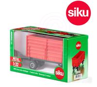 Siku 2898 Harvesting Trailer Side Tipping 4 wheel pivot Plate + Rear hitch 1:32