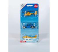 SIKU 3 Vehicle Pack - Action Set - S0402 - LEISURE TOY DIECAST PLANE BUGGY HELI
