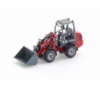 siku 3059, Weidemann Hoftrac Four-Wheel Loader, 1:32, Metal/Plastic, Red, Movabl