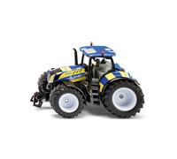 Siku 3297 New Holland Police Tractor, 1:32, Blue/Yellow | Opening bonnet, front weight, removable cab, metal body, special vehicle, movable swivel steering