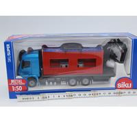 SIKU 3556 mercedes Truck With Building Container Truck + Crane 1:50 New IN Boxed