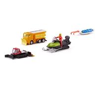 siku 6290, Winter Gift Set, Metal,Plastic, Multicolour, Play set with winter service vehicle, Pistenbully 600, snowmobile