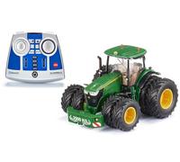 siku 6736, John Deere 7290R tractor, Includes remote control, Green, Metal,Plastic, 1:32, Remote controlled with app via Bluetooth, Removable dual tyres