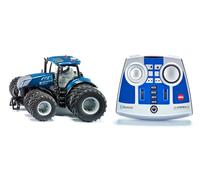 siku 6739, New Holland T7.315 Tractor, 1:32, Blue, Metal/Plastic, Remote controlled, Incl. Bluetooth remote control module, With removable double tyres, Control via app possible