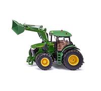 siku 6792, John Deere 7310R tractor with front loader, Green, Metal,Plastic, 1:32, Remote controlled with app via Bluetooth, Remote control not included