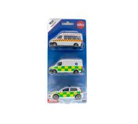 Siku Childrens Ambulance Toy Vehicles 3 Pack Gift Set