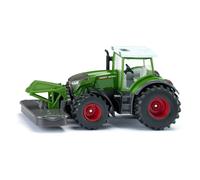 Siku Tractor Fendt 942 Vario - Front Mower, Removable Mower and Cab, Trailer Hitch, 1:50 Green