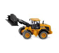SIKU 3663, JCB 435S Tyre loader, 1:32, Orange, Metal/Plastic, Interchangeable Front Loader
