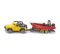 Siku Jeep With Boat - Scale 1/87