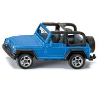 siku 1342, Jeep Wrangler, Metal,Plastic, Blue, Toy car for children, Trailer hitch