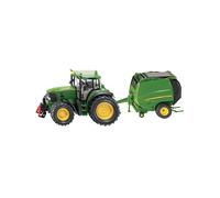 SIKU John Deere Tractor With Round Baler 1:87 Scale Model Toy S01665