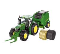 Siku John Deere Tractor with Round Baler