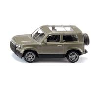 siku 1549, Land Rover Defender 90 P400 AWD, Toy Car, Metal,Plastic, Green, Metallic Paint, Rubberised Tyres, Trailer Coupling
