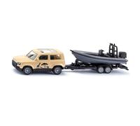 Siku Land Rover Defender Safari With Boat Diecast Model - 1:87 Scale