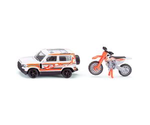 Siku Land Rover Defender with KTM Bike Diecast Model - 1:87 Scale