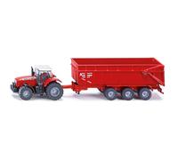 Siku Massey Ferguson Tractor & Trailer - Scale 1/87