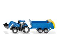 SIKU 1630 New Holland Tractor Loader + Universal Spreader Die-Cast Model Toy Farm