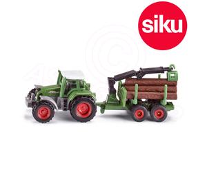 Siku No 1645 Fendt Tractor with Forestry Trailer Crane & Logs - Dicast Model
