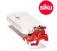 siku 2456, Kuhn Rear Disc Mower, 1:32, Metal,Plastic, White,Red, Compatible with standard siku rear hitch
