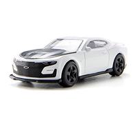 Siku Model Car Chevrolet Camaro 1538 – Metal/Plastic, White, Opening Bonnet, Trailer Hitch