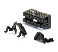 siku 3095, Adapter Set with Front Weight, 1:32, Metal, Black, Suitable for front and rear hitch with siku tractors