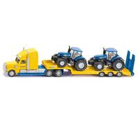 Siku Truck Low-Loader With 2 New Holland T8 Tractors - Diecast Scale 1:87 - 1805