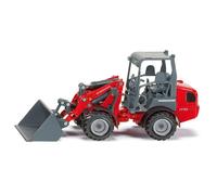 Siku Model Weidemann Hoftrac Four-Wheel Loader 3059 - 1:32 Metal/Plastic, Movable Loading Arm & Shovel, Red