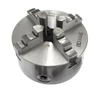 SIKUAI 200mm 8" #K12-200 Lathe Chuck Self Centering 4 Jaw for Grinding/Millin/Drilling Machines Steel Silve