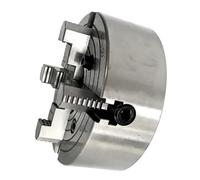 SIKUAI 200mm 8" #K72-200 Independent Reversible 4 Jaw Lathe Chuck Turning Machine Accessories for Grinding/Millin/Drilling Machines Iron Silve