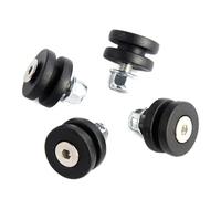 SIKUAI 4Pcs Plastic Rear Top Box Luggage Bushing Buckle Pad Spacers Case Trunk Bracket Base Plate B Black Motorbike