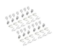 SIKUAI 50Pcs Instrument Panel Trim Retainer Dashboard Fasteners Clips Moulding Carbon Steel Sliver For Car, Buses, Trains, Planes, Truck