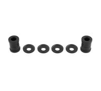 SIKUAI Handlebar Riser bushings Damper Kit 2 Pcs for Dyna FXR 73-17 Iron, Polyurethane All Black