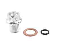 SIKUAI Motorcycle M12xP1.5 Magnetic Oil Drain Plug Bolt Screw for HONDA CRF XR Z 50 CR 80 125 250 XR 100 250 Dirt Bike, Silver