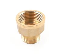 SIKUAI Pipe Reducer Brass Fitting Threaded Adapter Hex Nipple Golden G1 Female To G3/4 Male