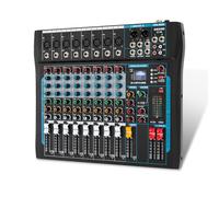 SIKUING 8 Channel Audio Mixer Sound Board Mixer 16 DSP Effect Audio Interfacer w/USB Drive for Computer Recording, 48V Power, XLR Microphone Jack DJ Mixer for Karaoke Studio Streaming Recording