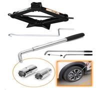 SiKy Car Breakdown/Emergency Spare Type Kit - 2 Tonne Scissor Jack + Extendable Wheel Brace Socket Wrench Tyre Repair Kit For Van SUV Truck