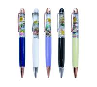 Sikyby Bee Cute 3D Floater Liquid Writing Journaling Office Pen Unique Gift For Women Men Kids Set of 5 Pens