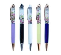 Sikyby Emott Candied Haws Cute 3D Floater Liquid Writing Journaling Office Pen Unique Gifts Set of 5 Pens