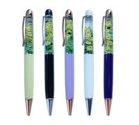 Sikyby Frog Floating Funny Pens Cute Floater Liquid Writing Journaling Office Pen Unique Gift For Women Men Set of 5 Pens
