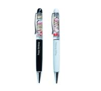 Sikyby Happy Birthday Cake Biscuit Love Heart Floating Funny Pens Cute Floater Liquid Writing Journaling Office Pen Unique Gift For Women Men