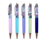 Sikyby Pig Cute 3D Floater Liquid Writing Journaling Office Pen Unique Gifts Set of 5 Pens