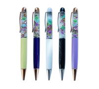 Sikyby Turtle Glow In The Dark Cute 3D Floater Liquid Writing Journaling Office Pen Unique Gifts Set of 5 Pens