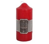 SIL 16x7cm 50 Hour Overdipped Church Pillar Votive Wax Candle Red