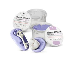 SIL Hand Silicone Putty 1:1 | Non-Toxic Mold Making Silicone Paste | Quick-Curing, Skin-Safe Rubaforma for Small Moulds, Jewelry, Crafts & DIY Projects (500 gr)