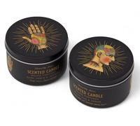 SiL Interiors Apothecary Inspired Scented Candle Tins - Phrenology & Palmistry - Set of 2