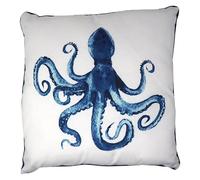 SiL Interiors Blue Octopus Print Decorative Cushion 40cm
