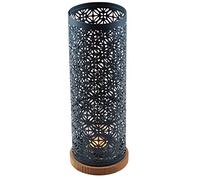 SiL Interiors Ornate Japanese Inspired Tea Light Candle Holder 30cm Ornament - Teal Blue